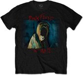 Pink Floyd Heren Tshirt -S- The Wall Scream Zwart