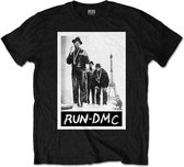 Run DMC Heren Tshirt -XL- Paris Photo Zwart