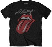 The Rolling Stones Heren Tshirt -L- Rolinga Zwart