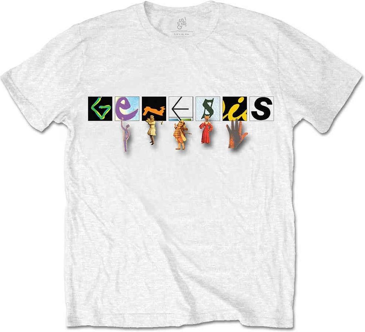 Genesis Heren Tshirt -L- Characters Logo Wit