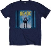 AC/DC Heren Tshirt -S- Who Man Who Blauw