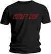 Motley Crue - Distressed Logo Heren T-shirt - L - Zwart
