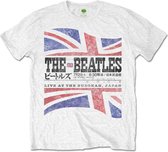 The Beatles Heren Tshirt -S- Budokan Set List Wit