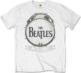 The Beatles Heren Tshirt -2XL- World Tour 1966 Wit
