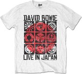 David Bowie Heren Tshirt -2XL- Live In Japan Wit