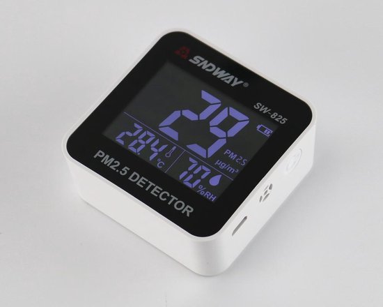 Foto: Claire airbox co2 meter luchtkwaliteitsmeter met hygrometer en thermometer draagbaar oplaadbaar zelfkalibrerende ndir sensor