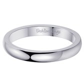 Fashionthings Basic Ring Goud - Dames - 316 Stainless Steel - Zilverkleurig - Maat 17