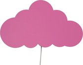 Houten wandlamp Wolkje roze - LED lamp - Roozje