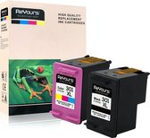 ReYours huismerk Inktcartridge compatible HP 301XL HP301 HP301XL CH563EE & CH564EE 1set- met chip - inktniveau weergeven