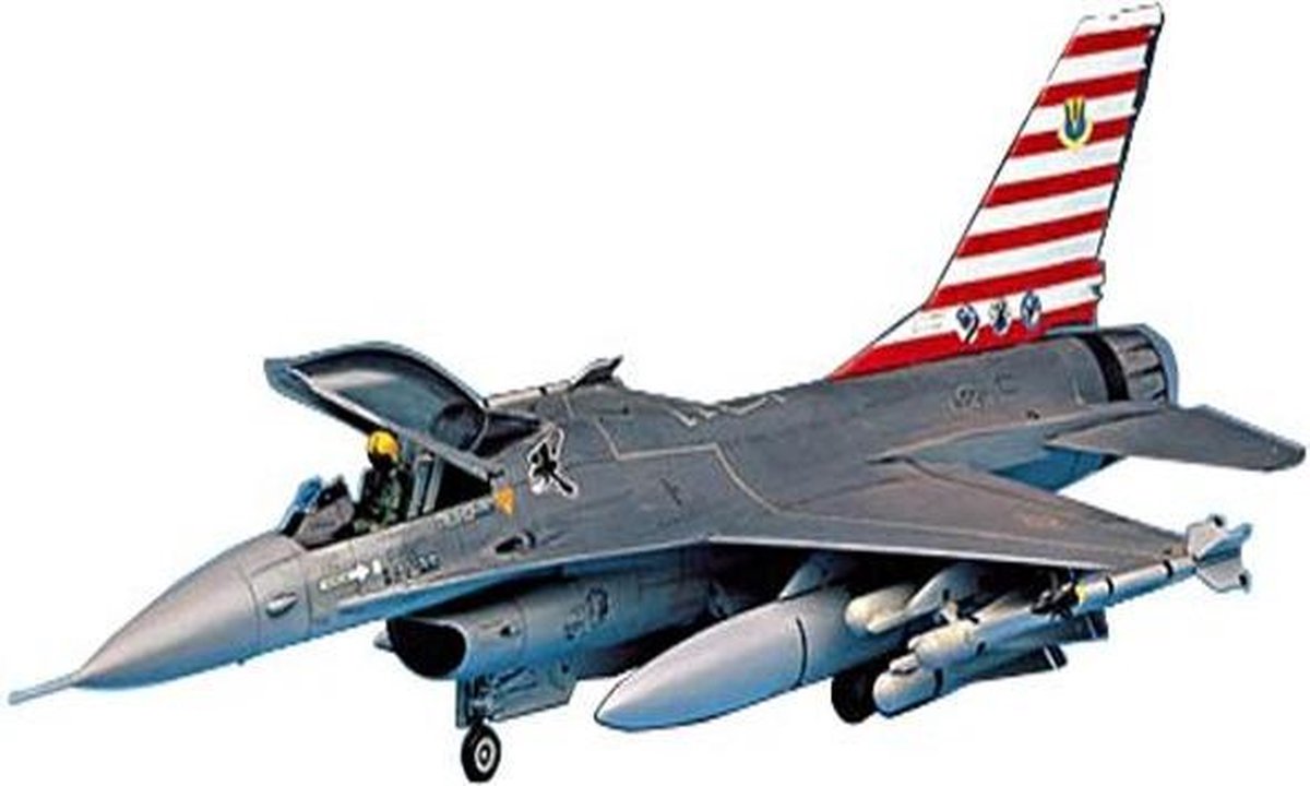 Academy Modelbouwpakket Militaire voertuigen - 12259 General Dynamics F-16A/C Fighting Falcon - Straaljager Plastic - 1:48 - Modelbouw
