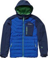 O'Neill PM Hybrid SEB Toots Terrain Wintersportjas - Maat 140  - Jongens - donker blauw/ blauw/ lime groen