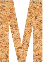 kurk - muurletter - plakletter - prikbord - kurk - vegan – letter - M - 58 cm hoog