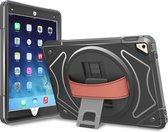 360 graden draaibare, rugged, iPad 10.2 (2019 / 2020 / 2021) case met screenprotector zwart