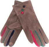 Spandex Handschoenen (Stretch) - Bruin - Touchscreen