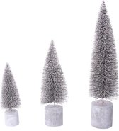 Tree Burk / Groep Kerstbomen Zilver 3 stuks
