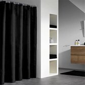 Spirella Primo Douchegordijn - 100% Polyester - 180x200 cm - black - zwart