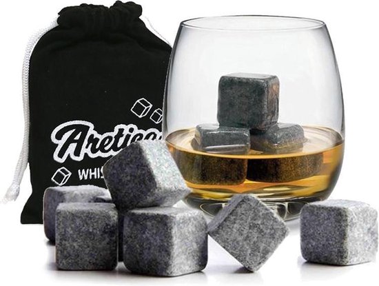Whiskey Stones - Herbruikbare ijsblokjes - Ice cubes Set van 9 stuks