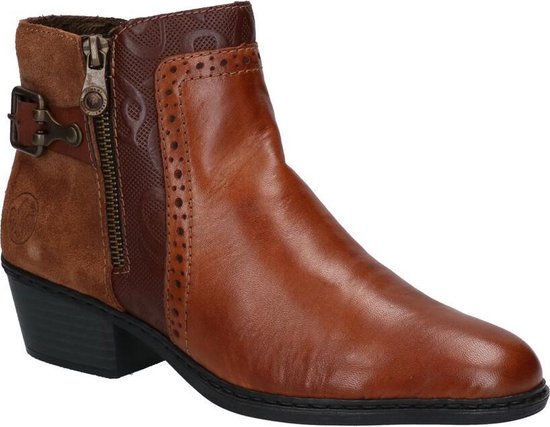 | Rieker Cognac Enkellaarzen Dames 36 | Rieker Cognac Enkellaarzen Dames 36