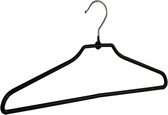 De Kledinghanger Gigant - 15 x Broekhanger metaal met zwarte anti-slip coating, 40 cm