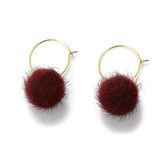 oorbellen dames | oorringen dames | goudkleurig | oorbellen met rode hanger | cadeau voor vrouw | kerstcadeau voor vrouwen | kerstcadeau
