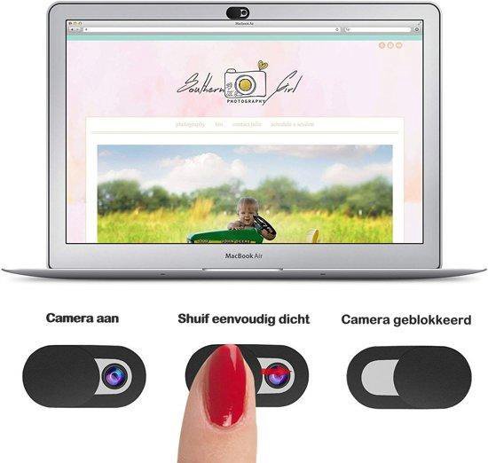 Webcam Cover (1 Pack) - Dun En Goedkoop - Voor Laptop Telefoon Tablet - Privacy Protection Sticker - Schuif - Slide - Merkloos