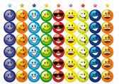 Topkwaliteit Smiley Stickers | 540 Beloningsstickers | 19 mm | Belonen met Stickers | Kinderstickers Beloningsstickers, Smileystickers | Positief Opvoeden | Kadootje Kind | Klein Cadeautje Kinderverjaardag | Kinderen Leuk Belonen | Beloningstickers