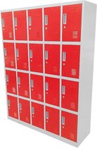 Kraftmeister Locker 20 deuren rood