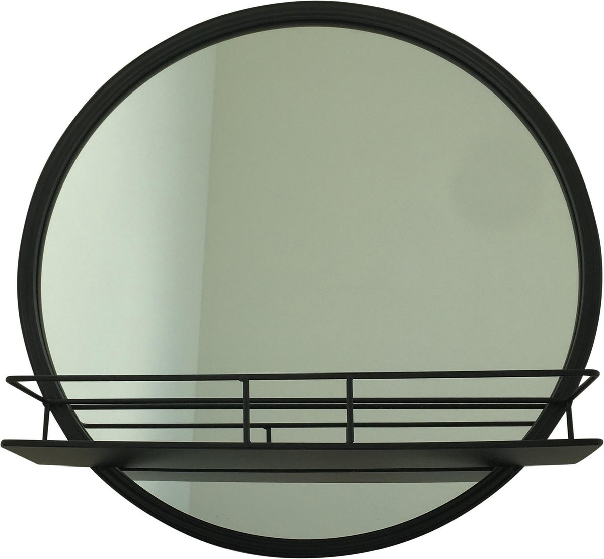 Metalen Spiegel met plank-Zwart-45x12-Housevitamin | bol.com