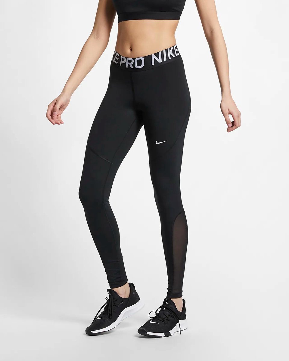 Nike Pro tight dames zwart/wit | bol