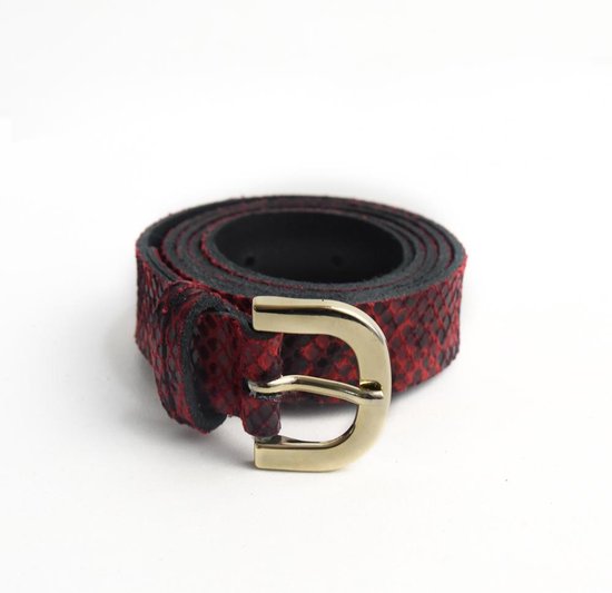 Ceinture Tannery Leather Tannery Leather rouge 95 cm