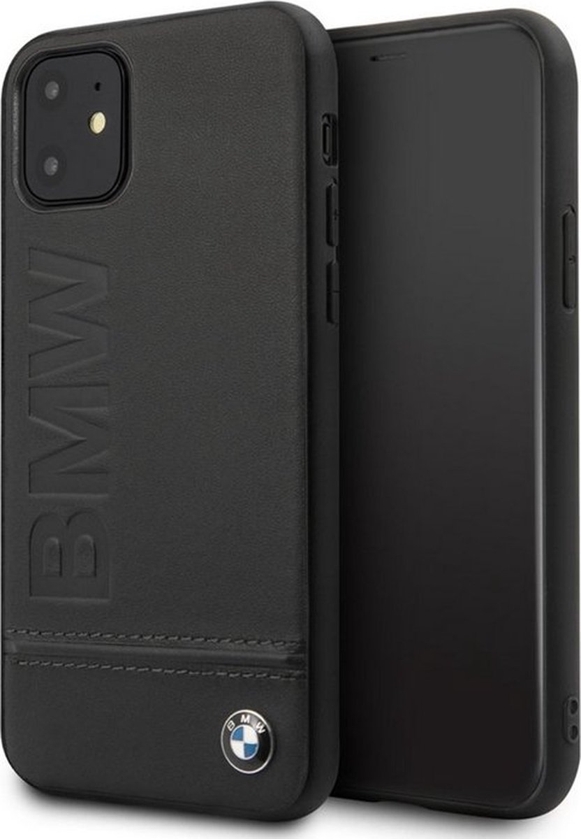 BMW Signature Leather Hard Case - Apple iPhone 11 Pro (5.8'') - Zwart