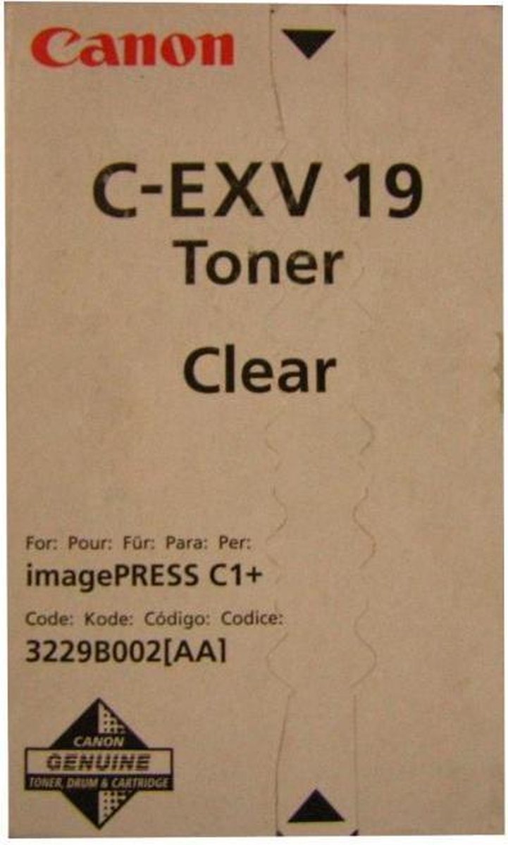 Canon 3229B002 tonercartridge 1 stuk(s) Origineel Transparant
