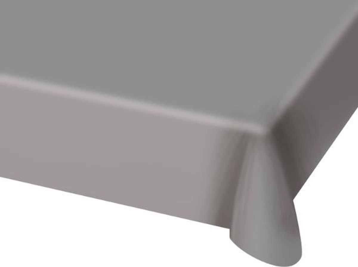 Zilverkleurig Tafelkleed - 130x180cm - Folat Party Products