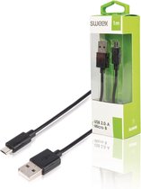 USB 2.0 Cable USB-A Male - Micro B Male 1 m Black