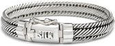 SILK Jewellery - Zilveren Armband - Weave - 731.18 - Maat 18