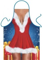 Partychimp Schort Kerstvrouw - 80 x 56 cm - Polyester