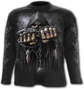 Spiral Longsleeve shirt -M- GAME OVER Zwart