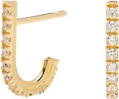 P D Paola 925 Sterling Zilveren Goudkleurige L'Esseentiel Bird Oorbellen  - Goudkleurig