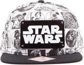 Star Wars - Comic Stijl - Metalen Plaat - Logo - Pet - Snapback