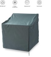 Lumaland - Housse de protection pour mobilier de jardin - Housse imperméable pour chaises hautes de jardin - 88,9 (H) x 84,9 (L) x 66,8 (P) cm - Oxford 600D 280 g / m² - Gris