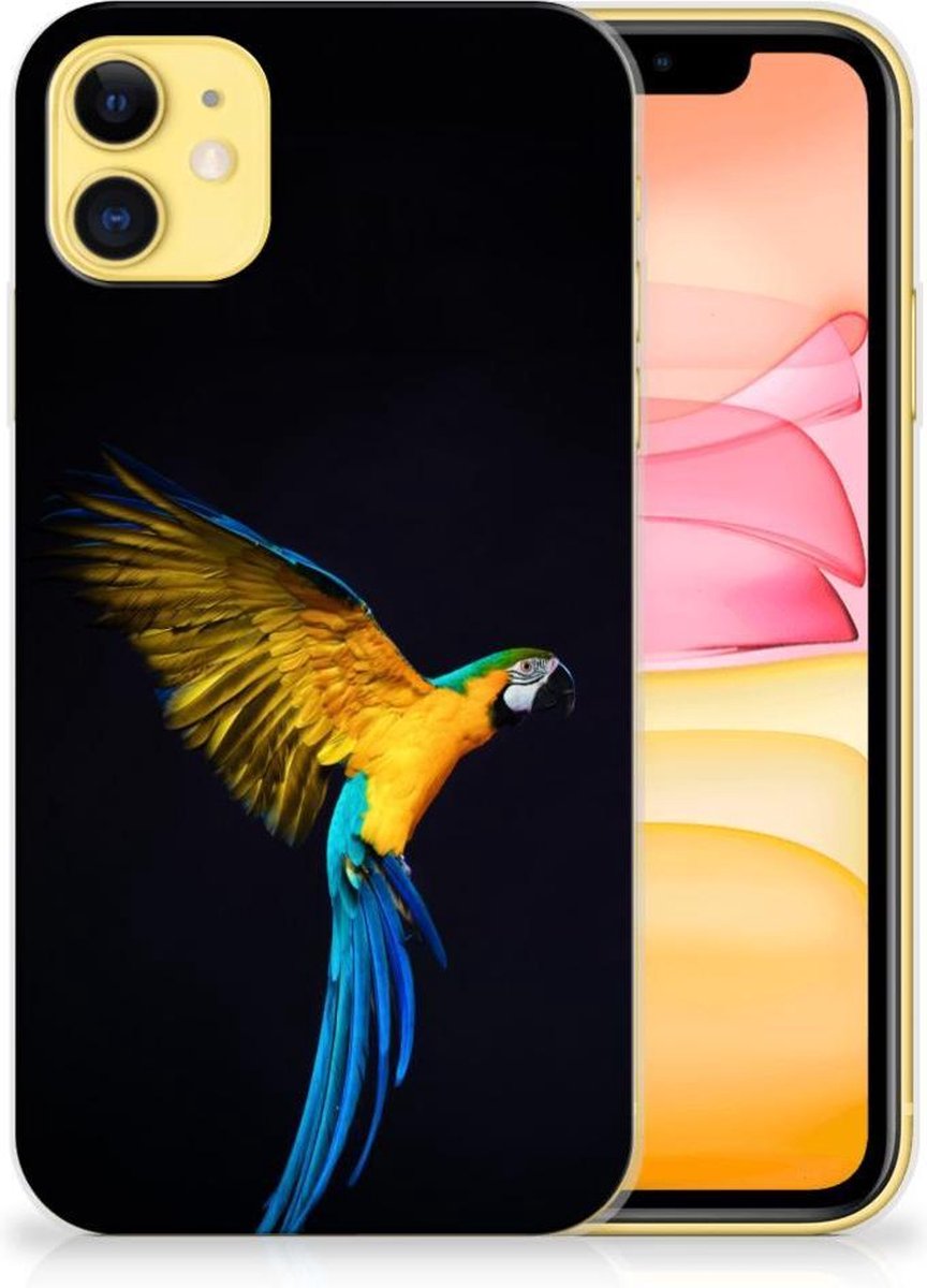 Apple iPhone 11 TPU Hoesje Papegaai