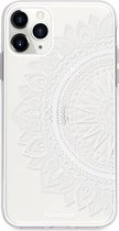 Fooncase Hoesje Geschikt voor iPhone 11 Pro Max - Shockproof Case - Back Cover / Soft Case - Mandala / Ibiza