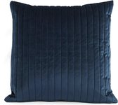 Decostar Kussen Velluto Streep - Blauw - 45cm