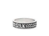 SILK Jewellery - Zilveren Ring - Crossline - 130.21 - Maat 21