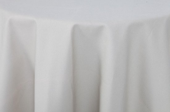 Rond Damast Tafelkleed Wit, 200cm , De Witte Lietaer, 100% Katoen | bol.com