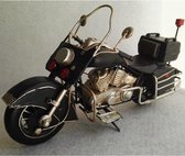 Maddeco - Blikken - motor - zwart - met - zwaailicht - decoratie