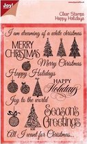 Joy! crafts - Noor! Design - Clearstamp - Happy Holidays - 6410/0118