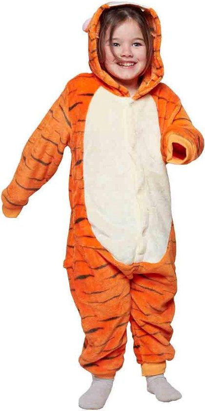 Kinder tijger onesie - dieren onesie - verkleedkleding - carnavalskleding –  jongens -... | bol.com