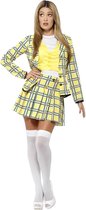 Smiffy's - Film & TV Kostuum - Clueless Cher Schooluniform - Vrouw - Geel, Groen - Medium - Carnavalskleding - Verkleedkleding