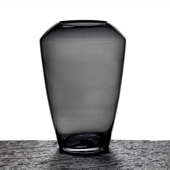 Tandheelkundig Klaar ik ga akkoord met Maison Péderrey Vaas Mond geblazen Glas Zwart D 25 cm H 36 cm | bol.com